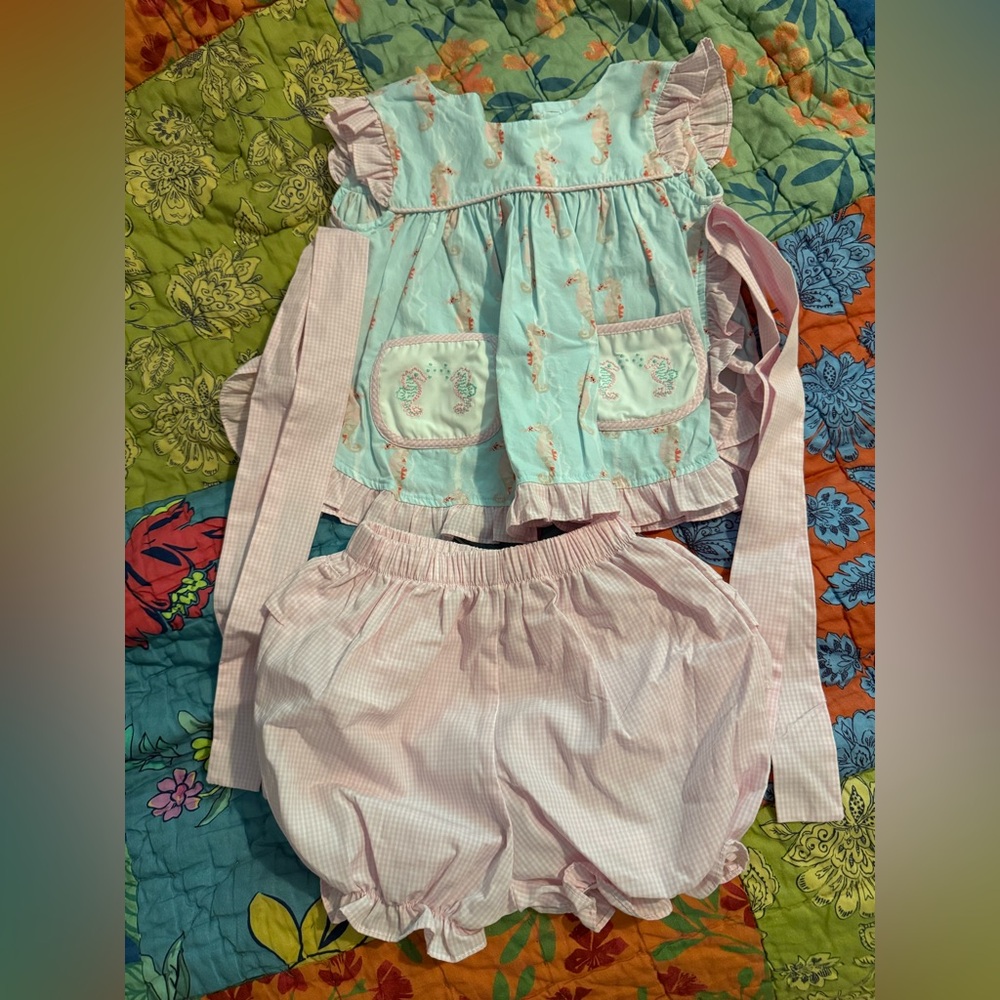 Shrimp & Grits Kids Seahorse Set
